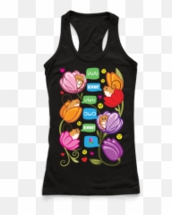 Emoji Racerback Tank Tops - Active Tank,Hewwo Emoji