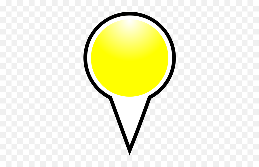 Map Pointer Yellow Color Vector Image - Place Marker Pointer Png Emoji,Heart Emoticon Text