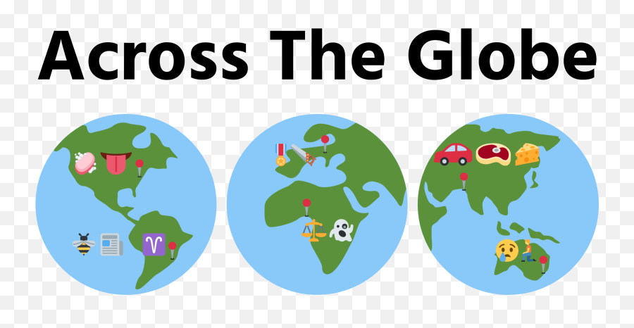Guide To Across The Globe Emoji Riddles Sidework Ai - Transparent Background High Resolution World Map Png,Emoji Guide