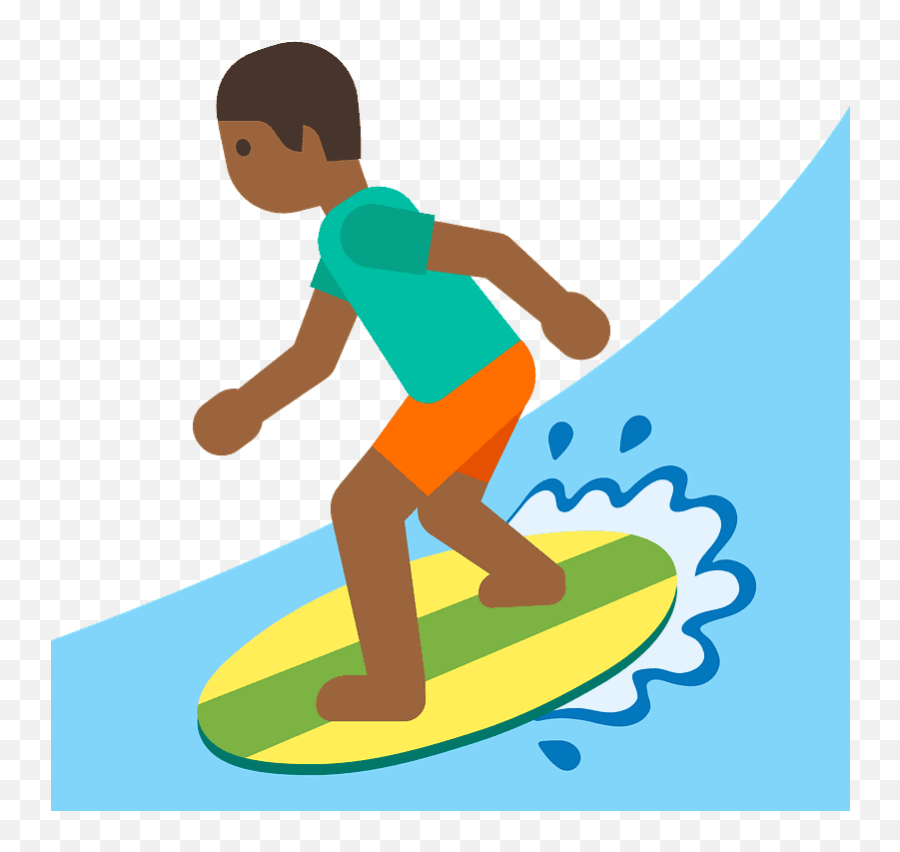 Person Surfing Emoji Clipart Free Download Transparent Png - Emojis Surf,Extreme Laughing Emoji
