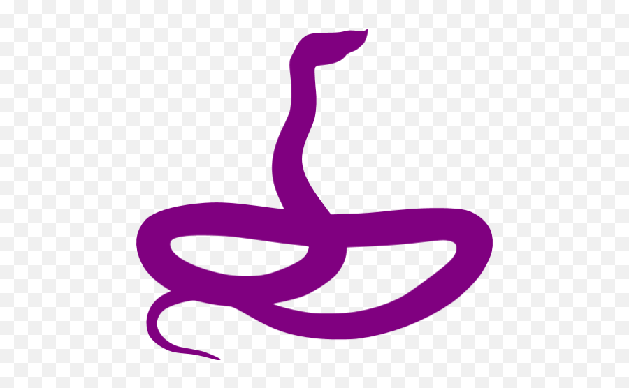 Purple Snake 4 Icon - Free Purple Animal Icons Purple Snake Png Emoji,Snake Emoticon