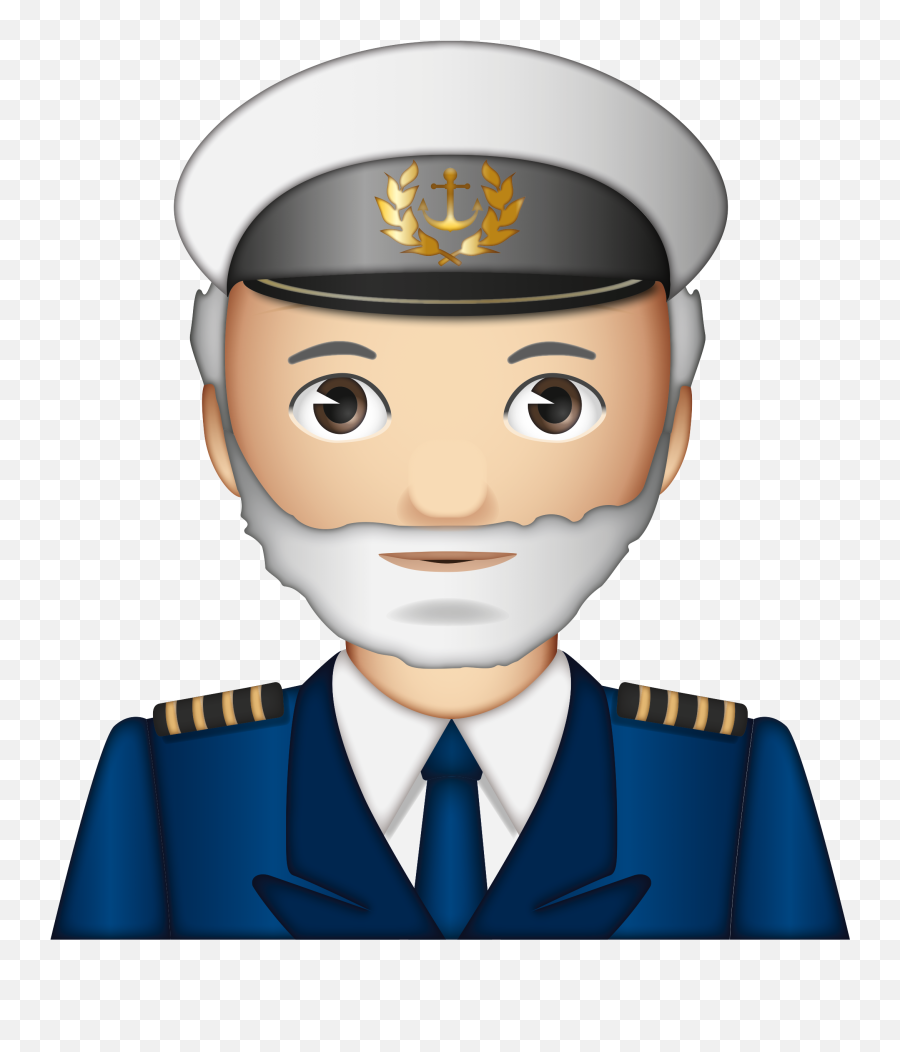 Emoji - Ship Captain Emoji Png Transparent,Police Officer Emoji