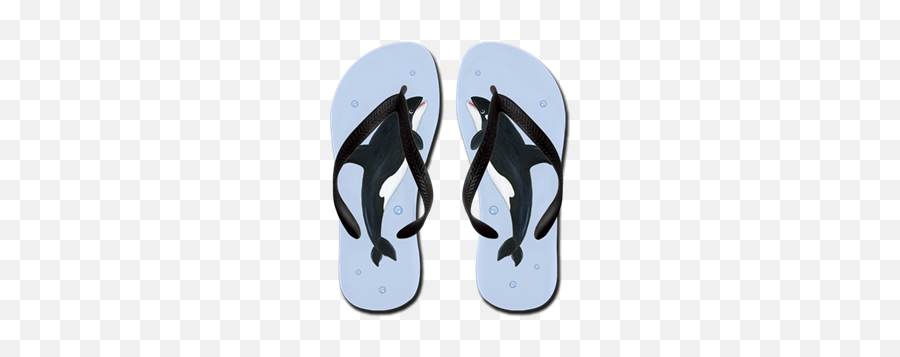 Killer Whale Flip Flops Emoji,Orca Emoji