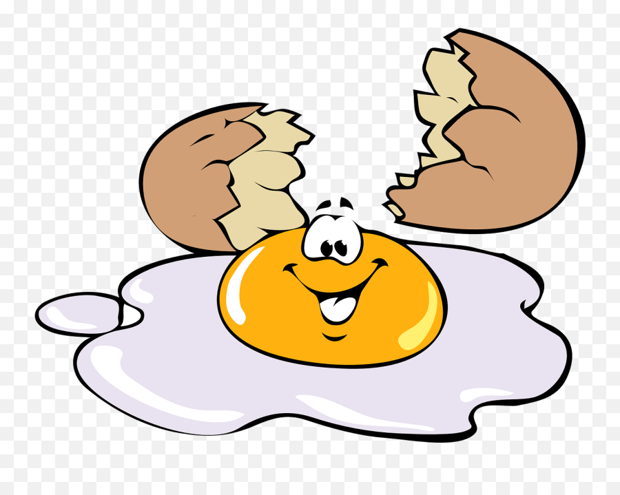 Egg Smiling Smile Happy Yellow - Cartoon Egg Clipart Emoji,Jelly Bean Emoji