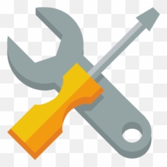 Wrench Screwdriver Icon - Screwdriver And Wrench Vector Emoji,Wrench Emoji