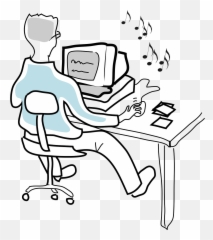 Music Listening Songs Mp3 Computer - Music Download Clip Art Emoji,Cd Man Emoji