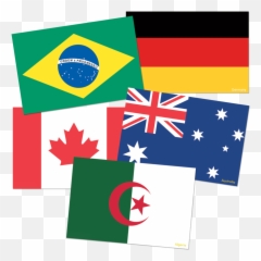 Cut Out Cards - Canada Australia New Zealand Emoji