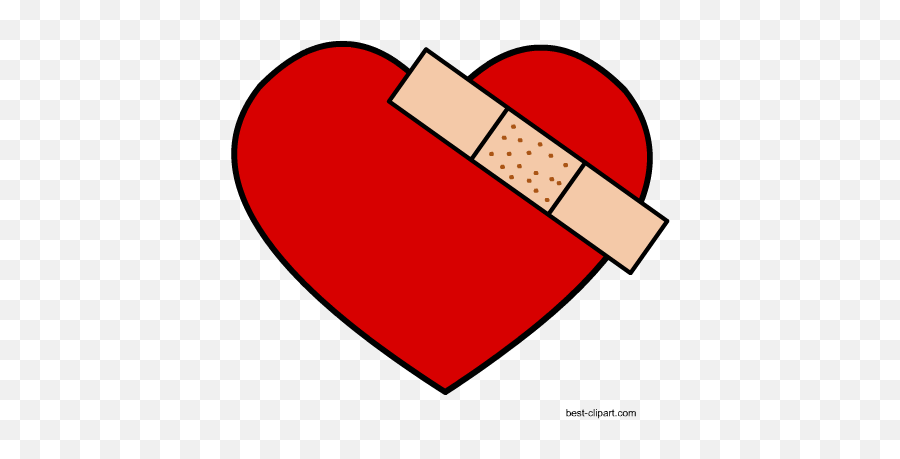 Heart Bandage Clipart - Clip Art Emoji,Head Bandage Emoji