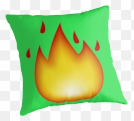 Download Flame Emoji Throw Pillows Nojams Redbubble