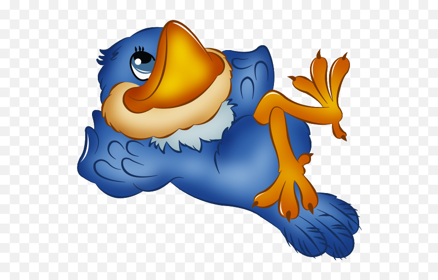Funny Bluebird Clip Art - Cartoon Bird Png Images Free Download Emoji,Bluebird Emoji