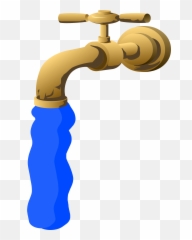 Water Flowing Vector Clipart Image - Emoji