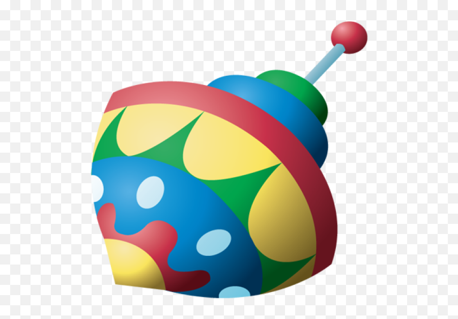 Toy Spinning Top Clipart - Spinning Top Clipart Simple Emoji,Spinning Top Emoji