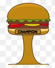 The Burger King Nascar Cup Series - Simple Hamburger Clipart Emoji