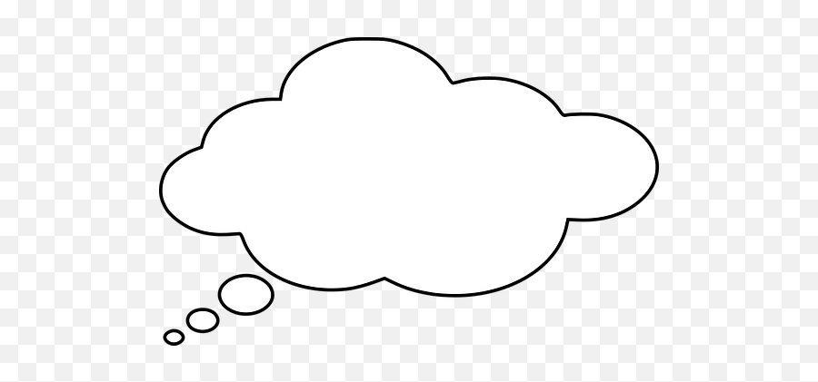 Transparent Cloud Thinking Png - Cloud Thought Bubble Emoji,Thought Bubble Emoji