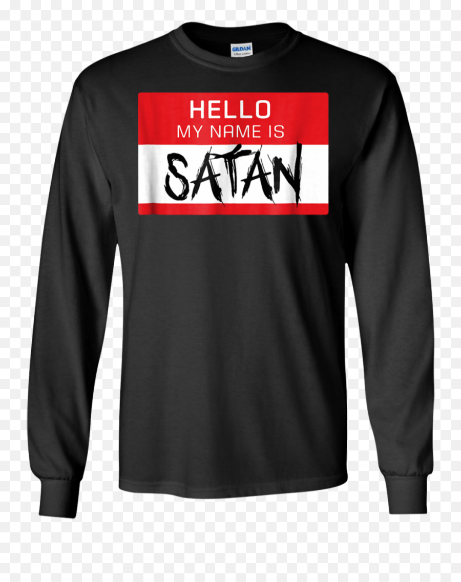 Funny Halloween Hi Iu0027m Satan Evil Horror Dark Humor T - Shirt Emoji,Satan Emoji