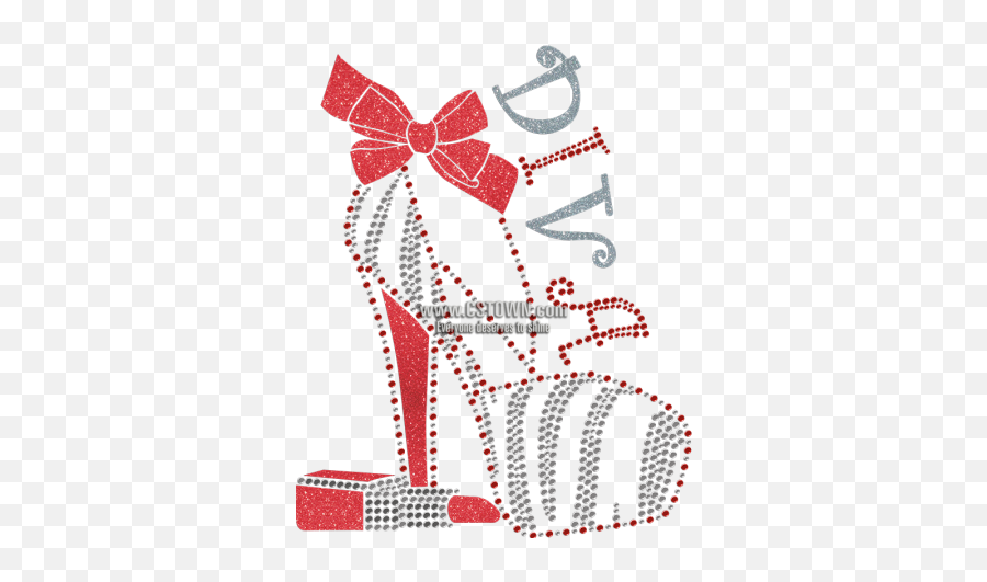 Diva Lipstick And High Heel Foil Transfer - Cstown Clip Art Emoji,High Heel Emoji