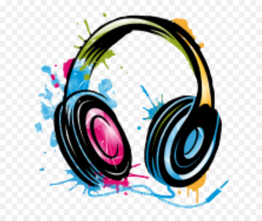 Music Lovely Play Funbpeace Excitement Colorful Raindiw - Headphones Png Picsart Emoji,Excitement Emoji