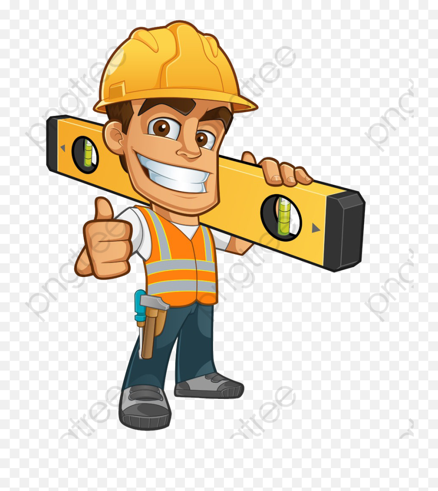 Transparent Construction Worker Clipart - Clipart Construction Worker Cartoon Emoji,Builder Emoji