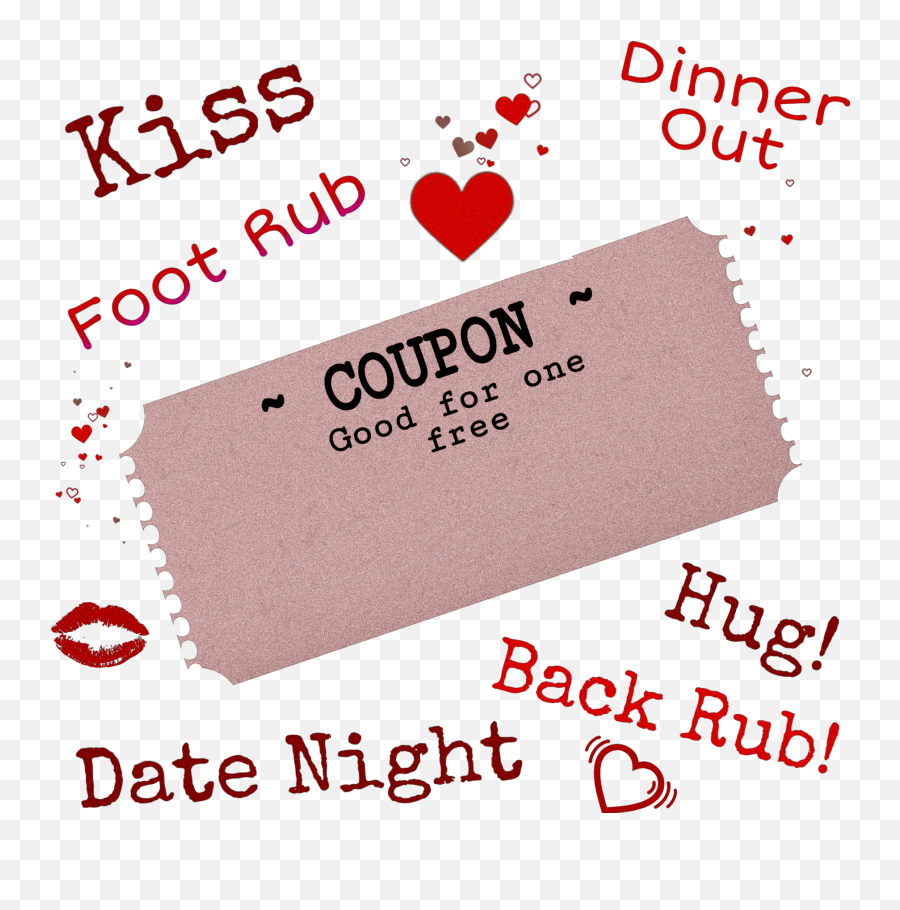Schappyvday Coupon Valentinesday - Heart Emoji,Back Rub Emoji