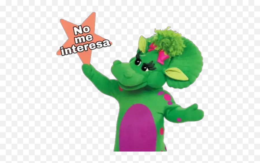 Barney Stickers Para Whatsapp - No Me Interesa Sticker Emoji,Barney Emoji