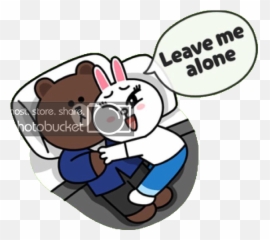 Cute Couple Cartoon - Brown Bear And Cony Bunny Gif Emoji,Constipation Emoji