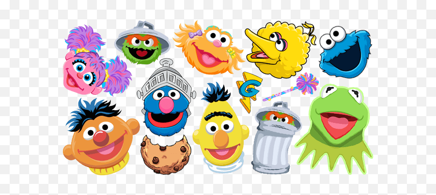 Sesame Street - Cartoon Emoji,Cookie Monster Emoticon