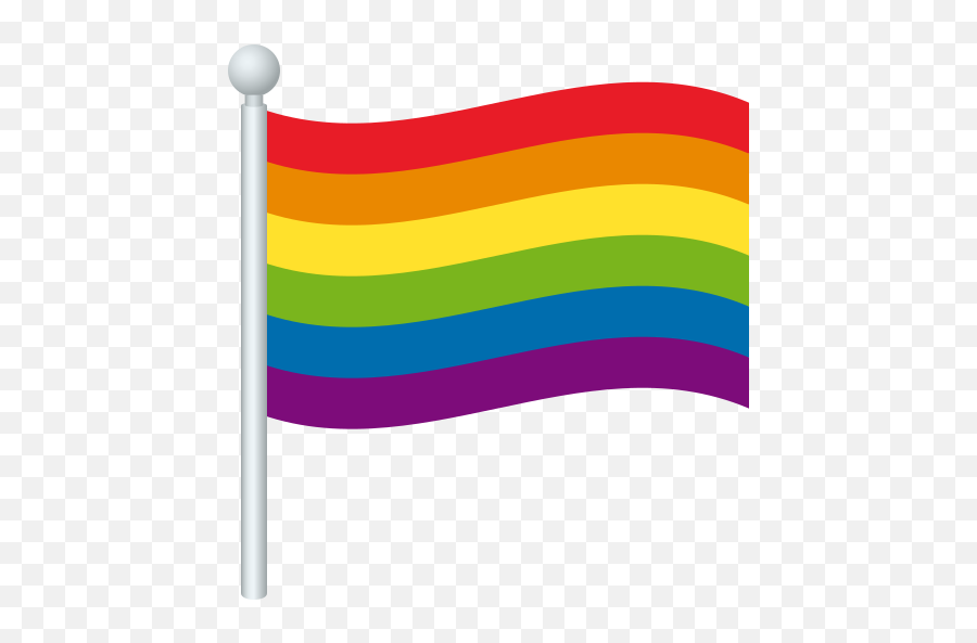 Emoji Rainbow Flag To - Vertical,Rainbow Emoji