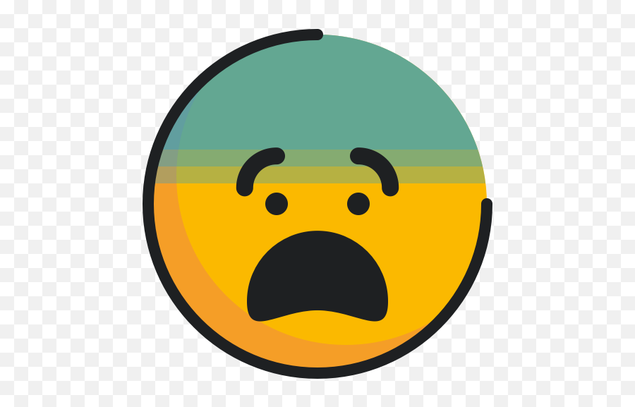 Emoticon Fearful Emoji Face Icon - Happy,Zany Emoji
