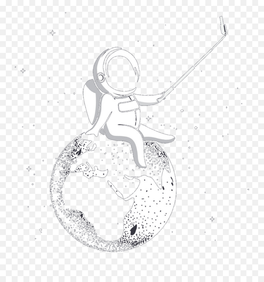 Astronautas Astronauts Astronaut Sticker By Imels G - Orange Globe ...