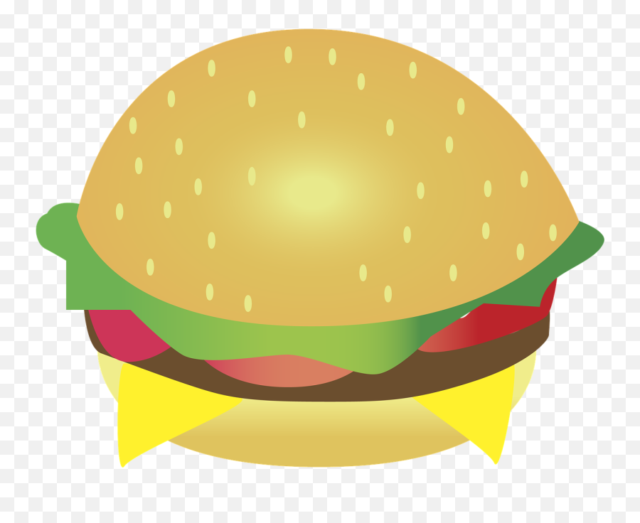 Burger Meat Vegetables Fast Food Food - Food Emoji,Food Emojis