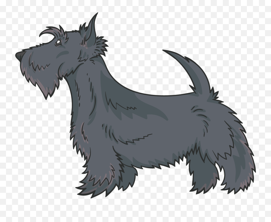 Scottish Terrier Pug Clipart - Scottish Terrier Vector Png Emoji,Schnauzer Emoji