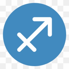 Emojione 2650 - Sagittarius Symbol Png Blue Emoji,Anger Emoji