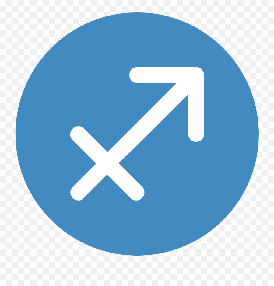 Emojione 2650 - Sagittarius Symbol Png Blue Emoji,Anger Emoji
