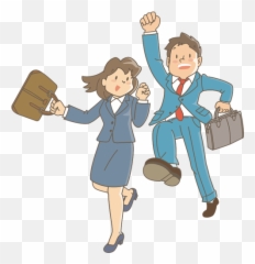 Excited Employees - Clipart Png Emoji