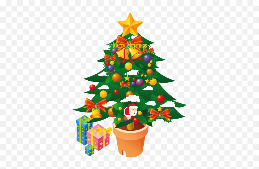 Christmas Tree Icon Free Download As - Christmas Tree Sticker Png Emoji,Christmas Tree Emoticon