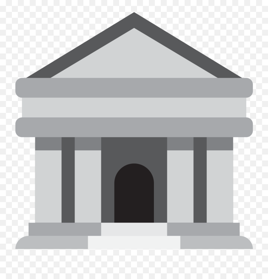 Twemoji 1f3e6 - Bank Emoji,Temple Emoji