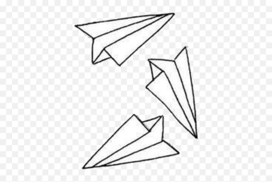 Paperairplane Paperairplanes Paper - Triangle Emoji,Plane And Paper Emoji
