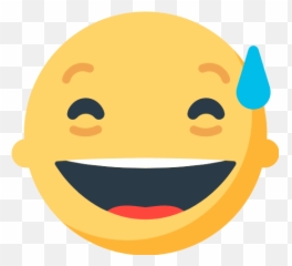 Smiling Face With Open Mouth And Cold Sweat Emoji For - Emojis Transparent