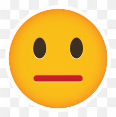 Phone Emoji Sticker Neutral - Smiley,Neutral Face Emoji
