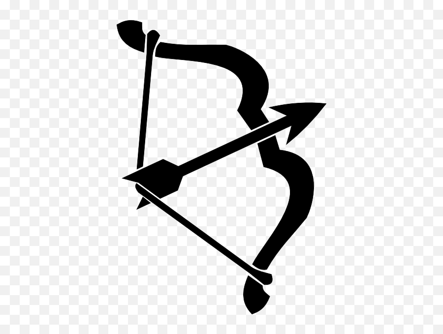 Bow Hunting Clipart Archery Black And White - Bow And Arrow Clip Art Emoji,Bow And Arrow Emoji