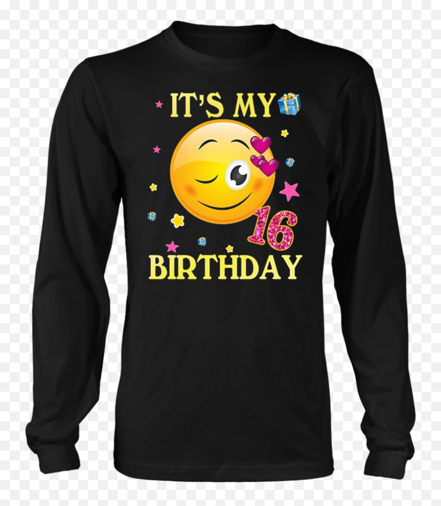 Cute Emoji Shirt Its My Birthday - Bang Bang Niner Gang,Long Emoji