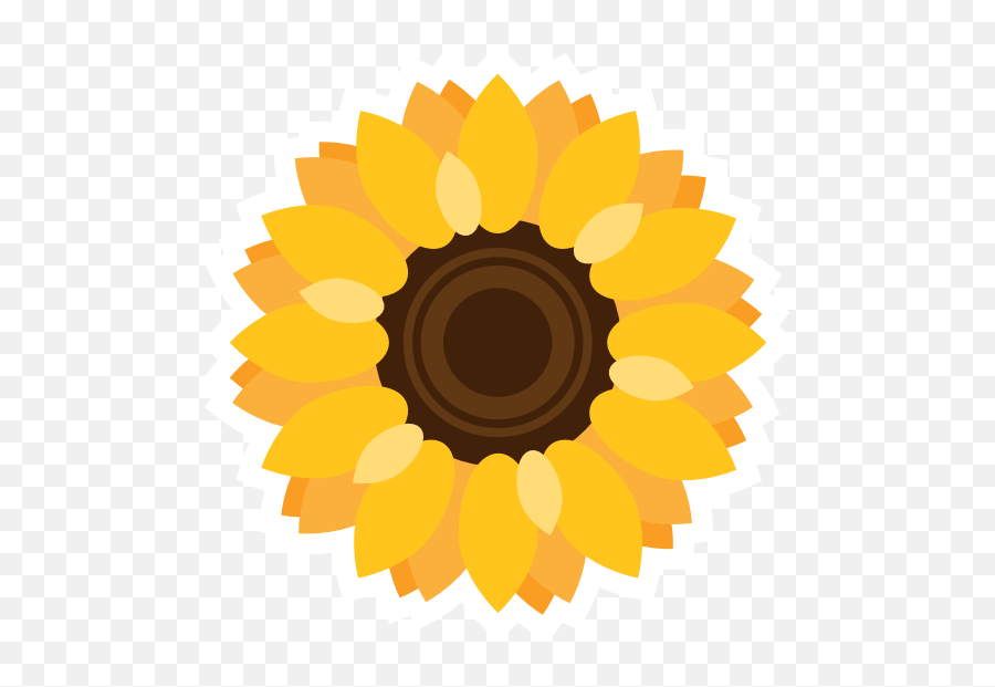 Vibrant Sunflower Sticker - Add Jam Emoji,Sunflower Emoji