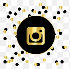Influencer Instagram Sponsored Posts - Black And Gold Icon Emoji