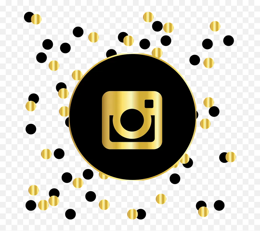 Influencer Instagram Sponsored Posts - Black And Gold Instagram Icon Emoji,Instagram Emoji Post