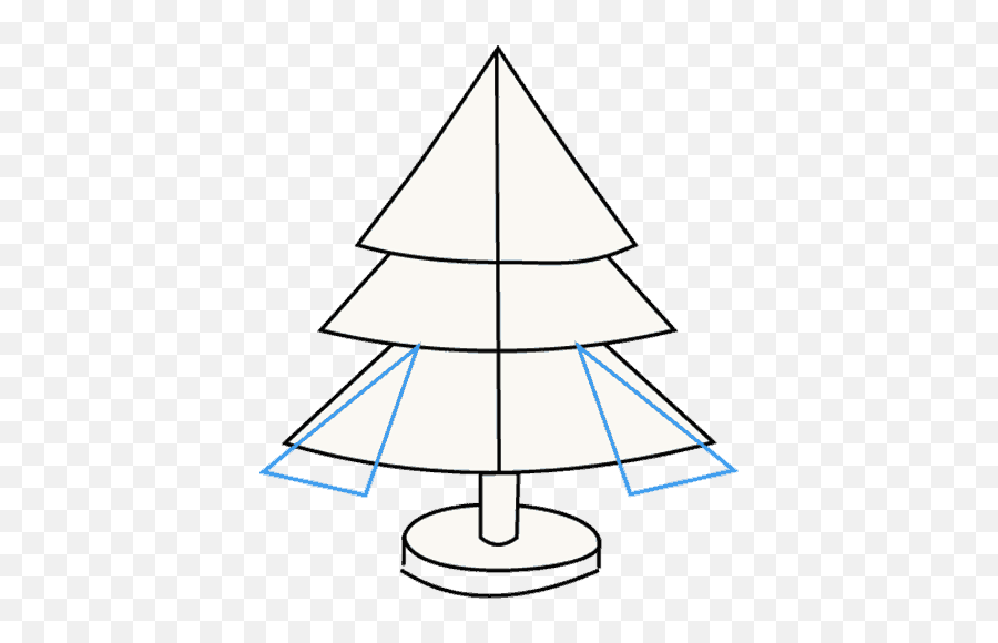 How To Draw A Christmas Tree Easy Step By Step Drawing Guides - Sail Emoji,Christmas Tree Emoji Png