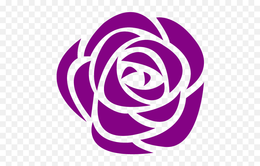 Purple Rose Icon - Free Purple Flower Icons Vector Black Rose Png Emoji,Black Rose Emoji Copy And Paste