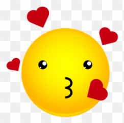 Face Blowing Kiss Smiley Emoji Icon Of Gradient Style -