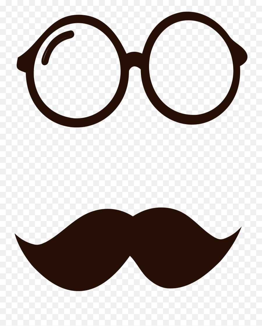 Glasses With Mustache Clipart - Clip Art Emoji,Movember Emoji