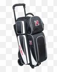 KR Strikeforce Fast Triple Roller BlackWhite - Golf Bag Emoji
