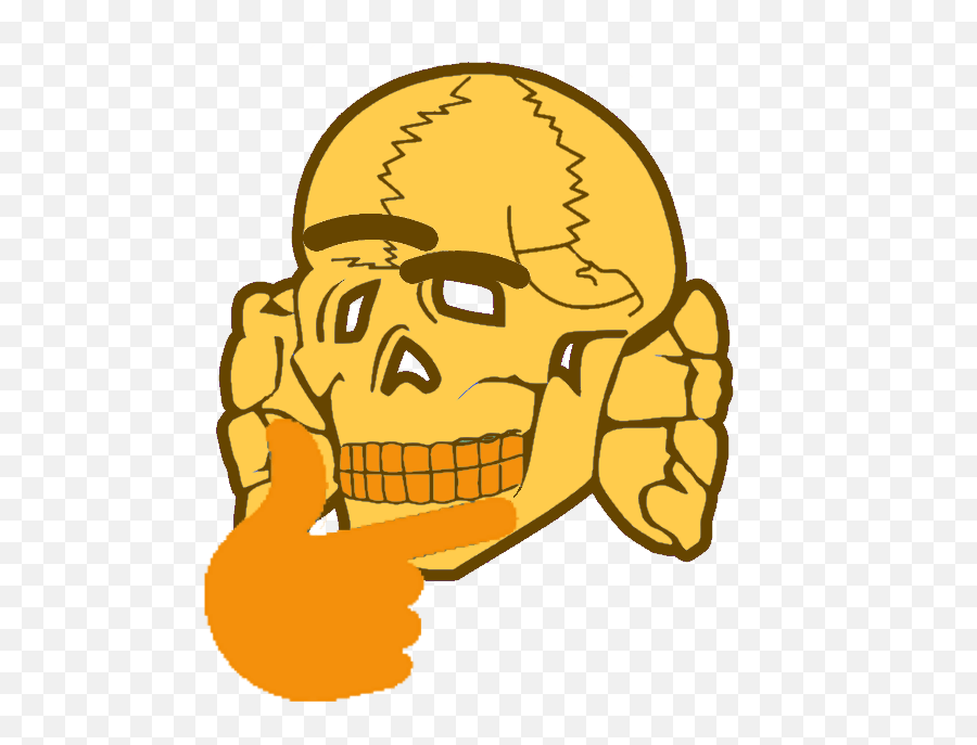 Thinking Meme Png - Thinking Emoji Skull 2726218 Vippng Black Magick Ss,Thinking Emoji Png